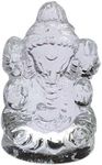 Natural Crystal Shri Ganesha Yantra Decorative Showpiece - 4.5 cm  (Crystal, Clear)_img