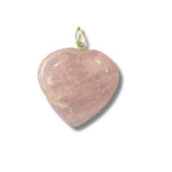 Rose Quart heart pendant _img