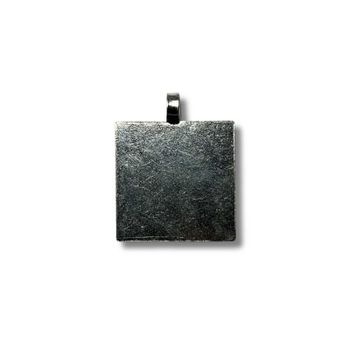 Pure Silver Square Piece Pendant_img